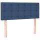 Боксспринг легло с матрак и LED, синьо, 120x190 см, текстил