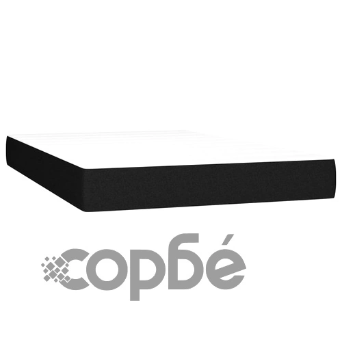 Боксспринг легло с матрак и LED, черно, 120x190 см, плат ➤ топ цена ➤ sorbe.bg
