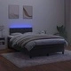 Боксспринг легло с матрак и LED, черно, 120x190 см, кадифе