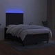 Боксспринг легло с матрак и LED, черно, 120x190 см, плат