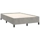 Боксспринг легло с матрак и LED, светлосиво, 120x190 см, кадифе