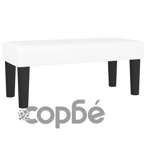 Боксспринг легло с матрак, бяло, 120x190 см изкуствена кожа ➤ топ цена ➤ sorbe.bg