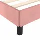 Рамка за легло с табла, розова, 120x190 см, кадифе