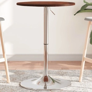 Бар маса, тъмнокафяво , 50x89,5 см, дъб масив