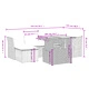 Градински диван с възглавници, 7 части, бежов полиратан
