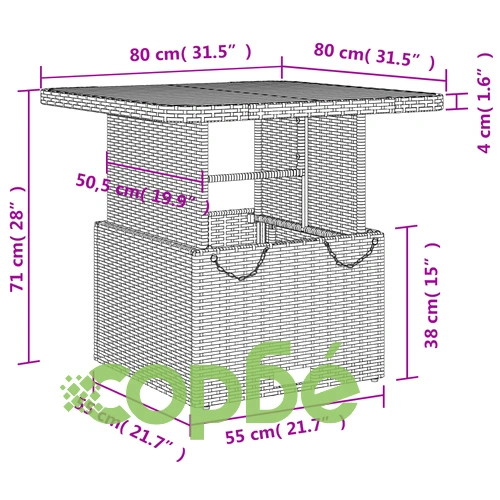 Градински комплект с възглавници, 5 части, бежов полиратан ➤ топ цена ➤ sorbe.bg