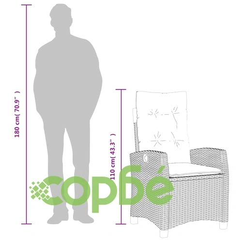 Градински комплект с възглавници, 5 части, бежов полиратан ➤ топ цена ➤ sorbe.bg