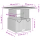 Градински трапезен комплект 5 части с възглавници сив полиратан