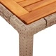 Външен комплект с възглавници 7 части бежов полиратан акация