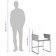 Градински комплект 7 части с възглавници светлосив полиратан