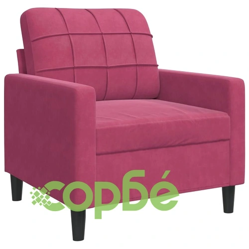 Мека мебел от 3 части с възглавници и болстери, кадифе ➤ топ цена ➤ sorbe.bg