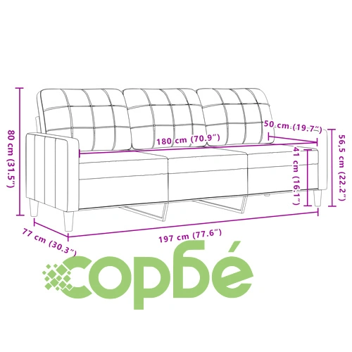 Мека мебел от 3 части с възглавници и болстери жълт, кадифе ➤ топ цена ➤ sorbe.bg