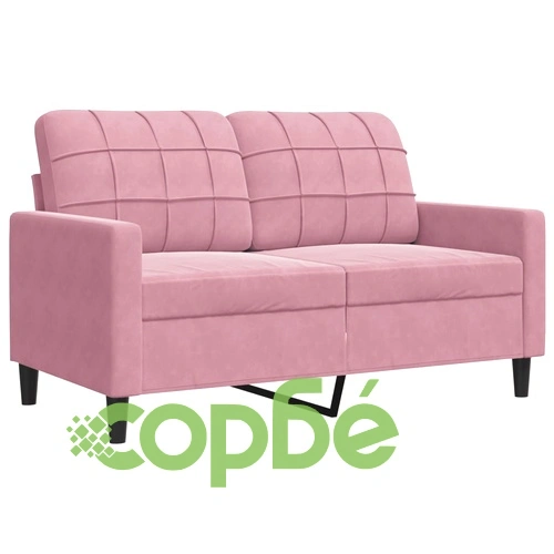 Мека мебел от 4 части с възглавници и болстери розов кадифе ➤ топ цена ➤ sorbe.bg