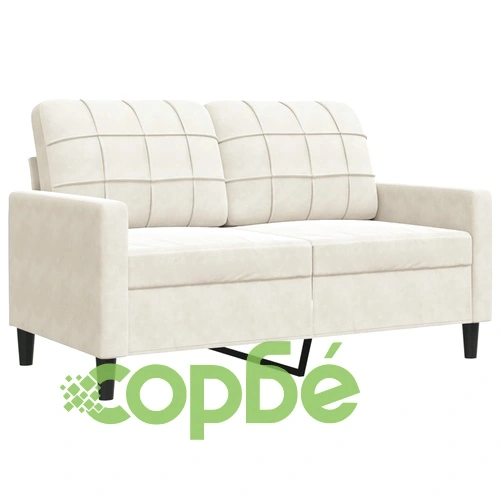 Мека мебел от 4 части с възглавници и болстери кремав кадифе ➤ топ цена ➤ sorbe.bg