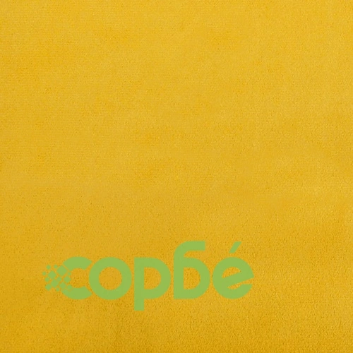 Мека мебел от 3 части с възглавници и болстери жълт кадифе ➤ топ цена ➤ sorbe.bg