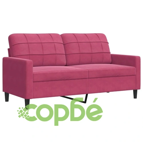 Мека мебел от 3 части с възглавници и болстери, кадифе ➤ топ цена ➤ sorbe.bg