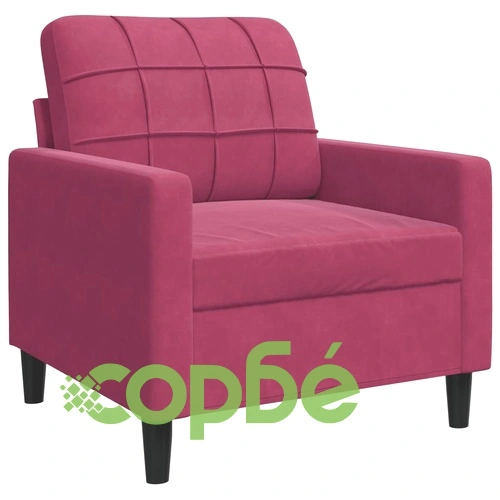 Мека мебел от 3 части с възглавници и болстери, кадифе ➤ топ цена ➤ sorbe.bg