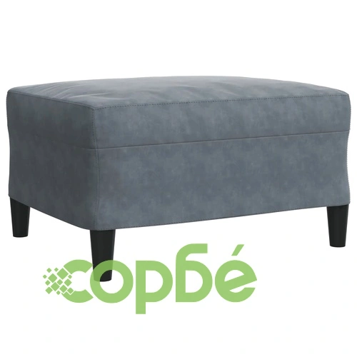 Мека мебел от 4 части с възглавници и болстери тъмносив кадифе ➤ топ цена ➤ sorbe.bg