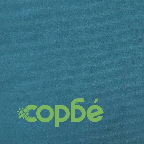 Мека мебел от 3 части с възглавници и болстери син кадифе ➤ топ цена ➤ sorbe.bg