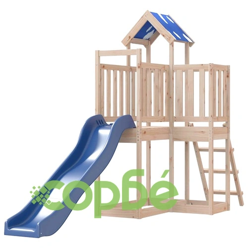 Комбинирано детско съоръжение за игра на открито, бор масив ➤ топ цена ➤ sorbe.bg