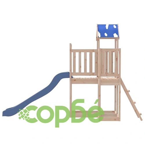 Комбинирано детско съоръжение за игра на открито, бор масив ➤ топ цена ➤ sorbe.bg