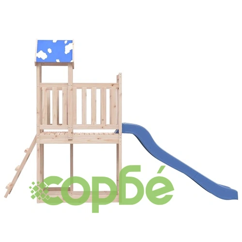 Комбинирано детско съоръжение за игра на открито, бор масив ➤ топ цена ➤ sorbe.bg