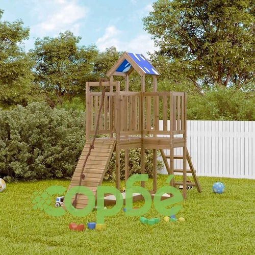 Комбинирано детско съоръжение за игра, импрегниран бор ➤ топ цена ➤ sorbe.bg