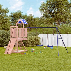 Комбинирано детско съоръжение, масивна дугласка дървесина