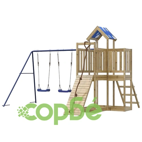 Комбинирано детско съоръжение за игра, импрегниран бор ➤ топ цена ➤ sorbe.bg