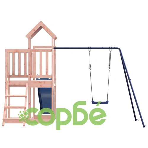 Комбинирано детско съоръжение, масивна дугласка дървесина ➤ топ цена ➤ sorbe.bg