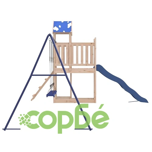 Комбинирано детско съоръжение за игра на открито, бор масив ➤ топ цена ➤ sorbe.bg
