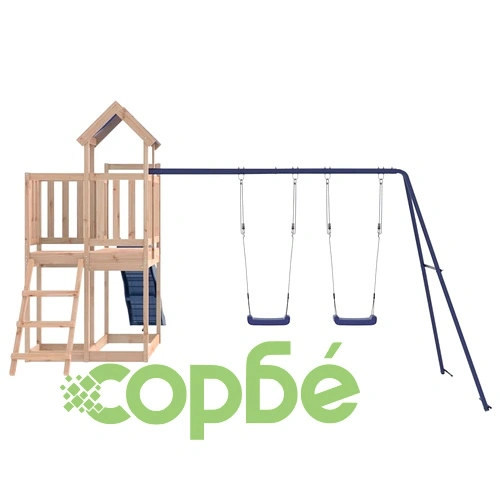 Комбинирано детско съоръжение за игра на открито, бор масив ➤ топ цена ➤ sorbe.bg