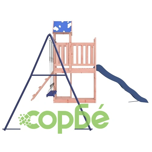 Комбинирано детско съоръжение, масивна дугласка дървесина ➤ топ цена ➤ sorbe.bg