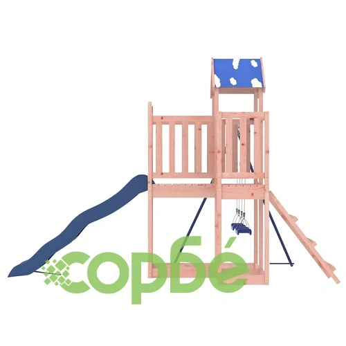 Комбинирано детско съоръжение, масивна дугласка дървесина ➤ топ цена ➤ sorbe.bg
