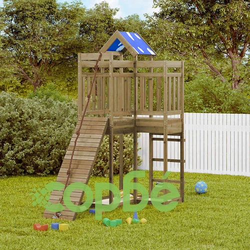 Комбинирано детско съоръжение за игра, импрегниран бор ➤ топ цена ➤ sorbe.bg