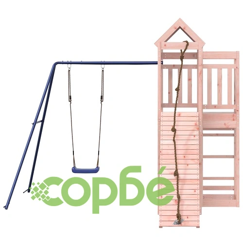 Комбинирано детско съоръжение, масивна дугласка дървесина ➤ топ цена ➤ sorbe.bg