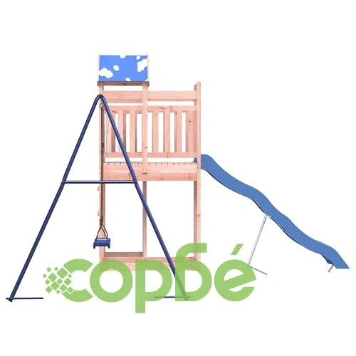 Комбинирано детско съоръжение, масивна дугласка дървесина ➤ топ цена ➤ sorbe.bg