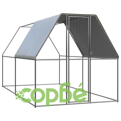 Клетка за пилета, 2x4x2 м, поцинкована стомана ➤ топ цена ➤ sorbe.bg