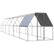 Клетка за пилета, 2x12x2 м, поцинкована стомана