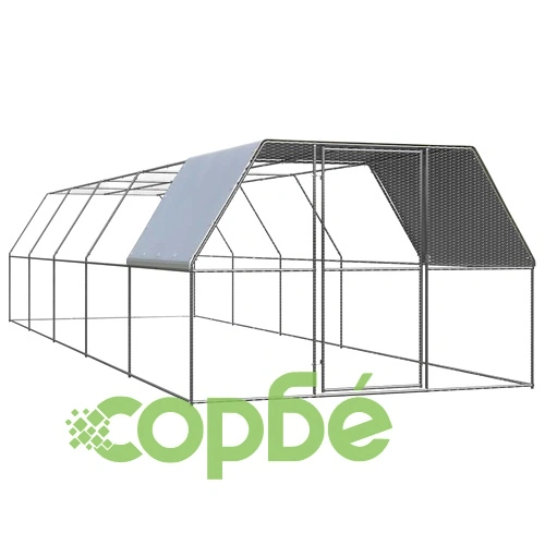 Клетка за пилета, 3x10x2 м, поцинкована стомана ➤ топ цена ➤ sorbe.bg