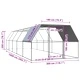 Клетка за пилета, 3x10x2 м, поцинкована стомана