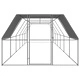 Клетка за пилета, 3x12x2 м, поцинкована стомана