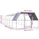 Клетка за пилета, 3x12x2 м, поцинкована стомана