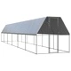 Клетка за пилета, 2x12x2 м, поцинкована стомана