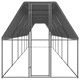 Клетка за пилета, 2x12x2 м, поцинкована стомана