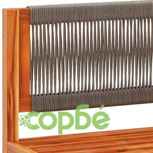 Градински дивани ъглови с възглавници, 2 бр., дърво, акация и въже ➤ топ цена ➤ sorbe.bg