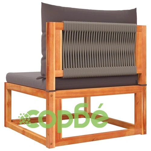 Градински комплект от 8 дивана с възглавници, дърво, акация и въже ➤ топ цена ➤ sorbe.bg