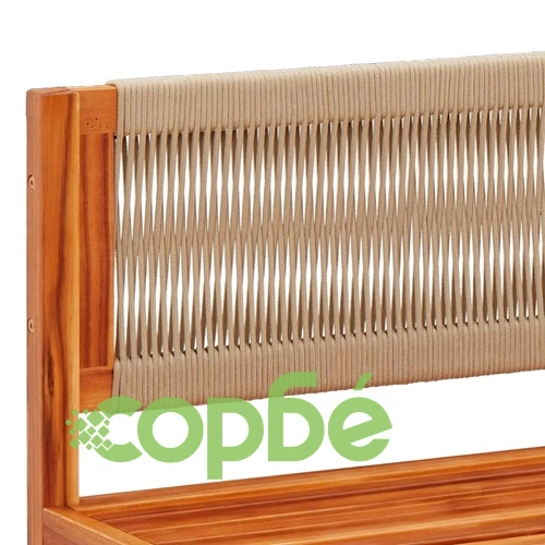 Градински комплект от 6 дивана с възглавници, дърво, акация и въже ➤ топ цена ➤ sorbe.bg