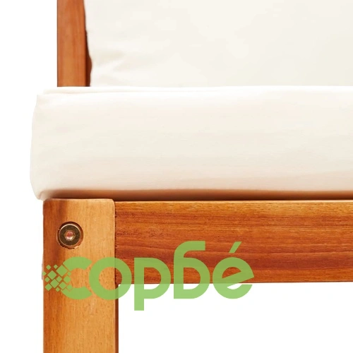 Градински комплект дивани, 7 части, с възглавници, дърво, акация и въже ➤ топ цена ➤ sorbe.bg