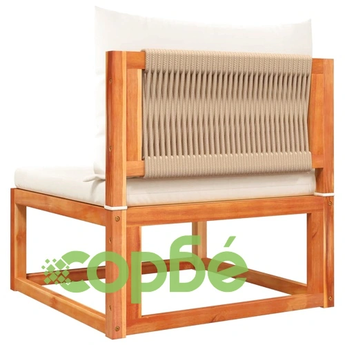 Градински комплект от 8 дивана с възглавници, дърво, акация и въже ➤ топ цена ➤ sorbe.bg